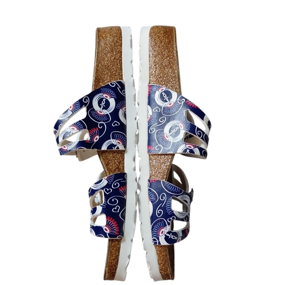 Birkies By Birkenstock Florida Colorful Printed Sandals Size 6 EU 36 - Picture 6 of 11